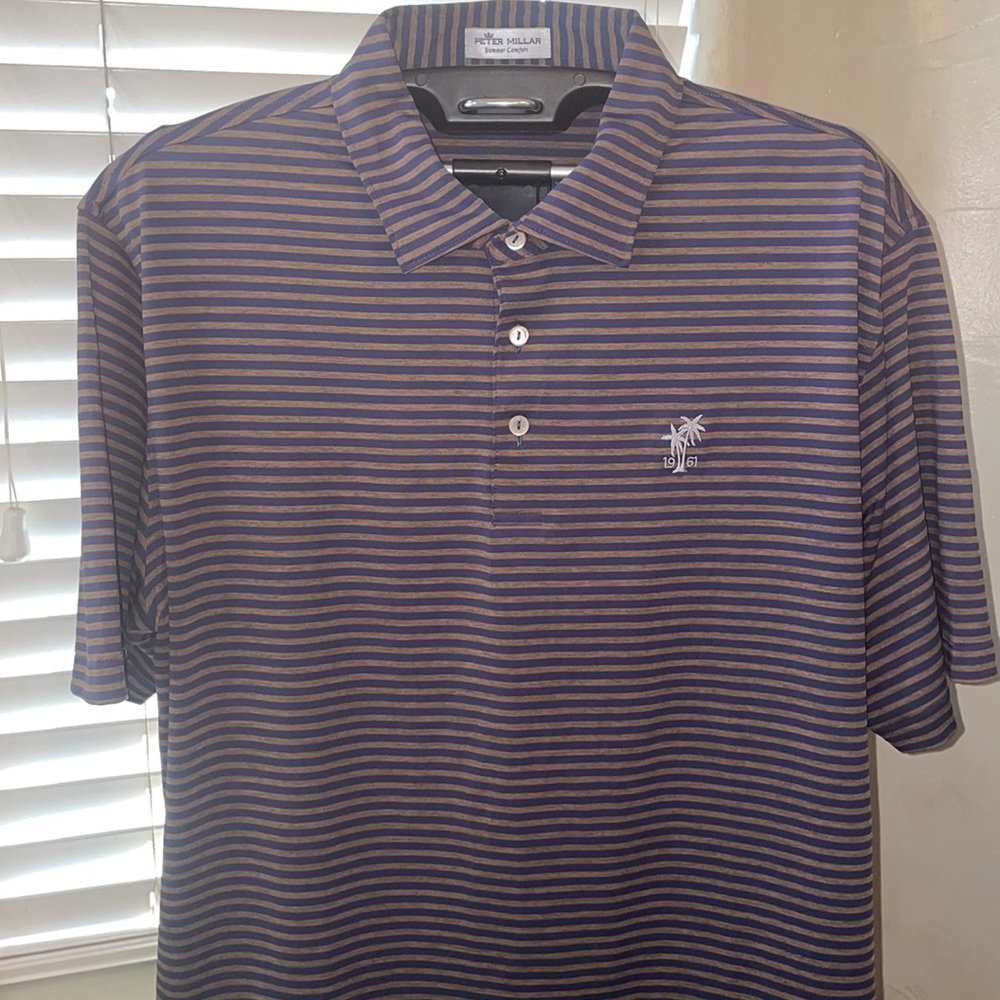 Peter Millar Collar Shirt Size Large